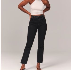 Abercrombie and Fitch The Ankle Straight Ultra High Rise Jeans Size 2R